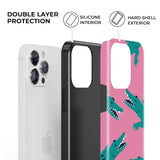 Cute Crocodile Pattern iPhone Case - Creamcy Cases