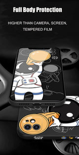 Deluxe Cartoon Astronaut iPhone Case - Creamcy Cases