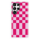Divine Pink Checkered Samsung Galaxy Case - CREAMCY