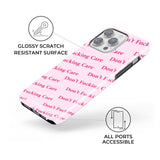 Don't F Care iPhone Case - CREAMCY