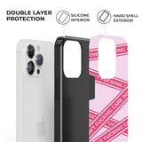 Don't F Care Irregular Stripe iPhone Case - Creamcy Cases