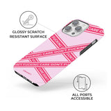 Don't F Care Irregular Stripe iPhone Case - Creamcy Cases