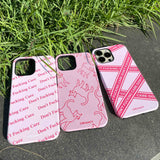 Don't F Care Irregular Stripe Samsung Galaxy Case - CREAMCY