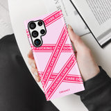 Don't F Care Irregular Stripe Samsung Galaxy Case - Creamcy Cases