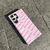 Don't F Care Samsung Galaxy Case - CREAMCY