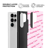 Don't F Care Samsung Galaxy Case - Creamcy Cases