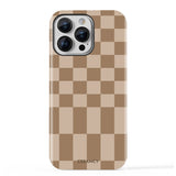 Earth Tone Checkered iPhone Case - CREAMCY