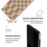 Earth Tone Checkered Samsung Galaxy Case - CREAMCY