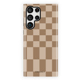 Earth Tone Checkered Samsung Galaxy Case - CREAMCY