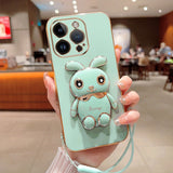 Luxury Electroplated 3D Bunny iPhone Case (XS Max, X/XS, XR, 7/8 Plus, 7/8/SE) - Creamcy Cases
