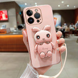 Luxury Electroplated 3D Bunny iPhone Case (XS Max, X/XS, XR, 7/8 Plus, 7/8/SE) - Creamcy Cases