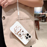 Luxury Electroplated 3D Bunny iPhone Case (XS Max, X/XS, XR, 7/8 Plus, 7/8/SE) - Creamcy Cases