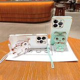 Luxury Electroplated 3D Bunny iPhone Case (XS Max, X/XS, XR, 7/8 Plus, 7/8/SE) - Creamcy Cases