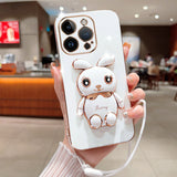 Luxury Electroplated 3D Bunny iPhone Case (XS Max, X/XS, XR, 7/8 Plus, 7/8/SE) - Creamcy Cases
