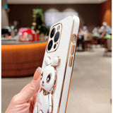 Luxury Electroplated 3D Bunny iPhone Case (XS Max, X/XS, XR, 7/8 Plus, 7/8/SE) - Creamcy Cases