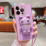 Luxury Electroplated 3D Bunny iPhone Case (XS Max, X/XS, XR, 7/8 Plus, 7/8/SE) - Creamcy Cases