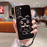 Luxury Electroplated 3D Bunny Samsung Galaxy Case - Creamcy Cases