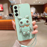Luxury Electroplated 3D Bunny Samsung Galaxy Case - Creamcy Cases