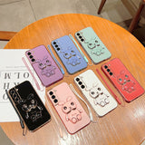 Luxury Electroplated 3D Bunny Samsung Galaxy Case - Creamcy Cases