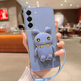 Luxury Electroplated 3D Bunny Samsung Galaxy Case (Galaxy Note, S9, S8 & A Series) - Creamcy Cases