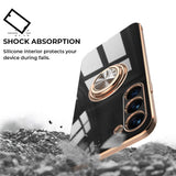 Elegant Electroplating iPhone Case w/ Ring Holder - Creamcy Cases
