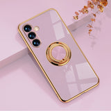 Elegant Electroplating Samsung Galaxy Case w/ Ring Holder - Creamcy Cases