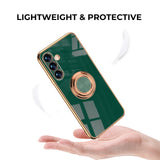 Elegant Electroplating Samsung Galaxy Case w/ Ring Holder - Creamcy Cases