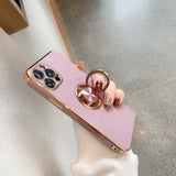 Elegant Electroplating Samsung Galaxy Case w/ Ring Holder (Galaxy S10, S20/S21 FE, A Series) - Creamcy Cases