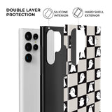Ghost Checkered Samsung Galaxy Case - CREAMCY