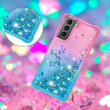 Gradient Color Moving Glitter Samsung Galaxy Case - Creamcy Cases