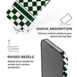 Green & Beige Check Mate iPhone Case - CREAMCY