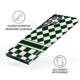 Green & Beige Check Mate Samsung Galaxy Case - CREAMCY