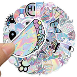Laser Style Sticker Pack (50 Stickers) - Creamcy Cases