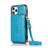 Leather Purse iPhone Case With Crossbody Strap - Creamcy Cases