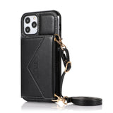 Leather Purse iPhone Case With Crossbody Strap - Creamcy Cases