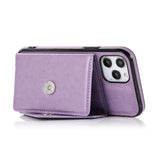Leather Purse iPhone Case With Crossbody Strap - Creamcy Cases
