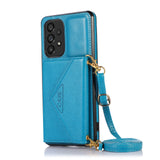 Leather Purse Samsung Galaxy Case With Crossbody Strap - Creamcy Cases