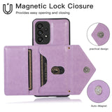 Leather Purse Samsung Galaxy Case With Crossbody Strap - Creamcy Cases