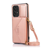 Leather Purse Samsung Galaxy Case With Crossbody Strap - Creamcy Cases