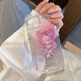 Lovely 3D Teddy Bear iPhone Case - Creamcy Cases