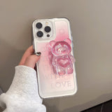 Lovely 3D Teddy Bear iPhone Case - Creamcy Cases