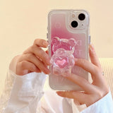 Lovely 3D Teddy Bear iPhone Case - Creamcy Cases