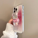 Lovely 3D Teddy Bear iPhone Case - Creamcy Cases