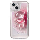 Lovely 3D Teddy Bear iPhone Case - Creamcy Cases