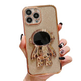 Luxury Bling Bling 3D Astronaut iPhone Case - Creamcy Cases