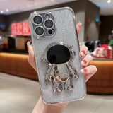 Luxury Bling Bling 3D Astronaut iPhone Case - Creamcy Cases