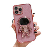 Luxury Bling Bling 3D Astronaut iPhone Case - Creamcy Cases