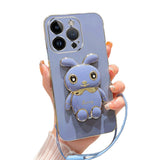 Luxury Electroplated 3D Bunny iPhone Case (XS Max, X/XS, XR, 7/8 Plus, 7/8/SE) - Creamcy Cases