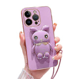 Luxury Electroplated 3D Bunny iPhone Case (XS Max, X/XS, XR, 7/8 Plus, 7/8/SE) - Creamcy Cases