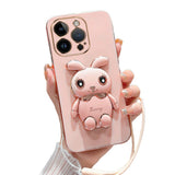 Luxury Electroplated 3D Bunny iPhone Case (XS Max, X/XS, XR, 7/8 Plus, 7/8/SE) - Creamcy Cases